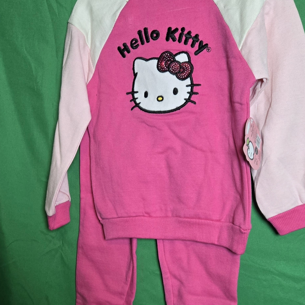 Hello Kitty Pink Two-Piece Sweatshirt Set